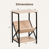 Tangkula 3-Tier Side Table Accent End Table(1/2)