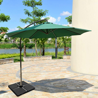 Tangkula 4 pieds de base de parasol déporté en porte-à-faux, 96,5 cm x 96,5 cm