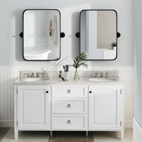 Tangkula 30 x 22 Inch Pivot Wall-Mounted Mirror