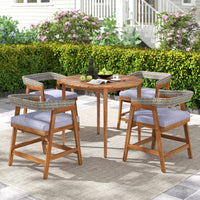 Tangkula 5 Piece Patio Dining Set for 4