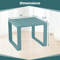 Table d'appoint Adirondack 18" de Tangkula résistante aux intempéries