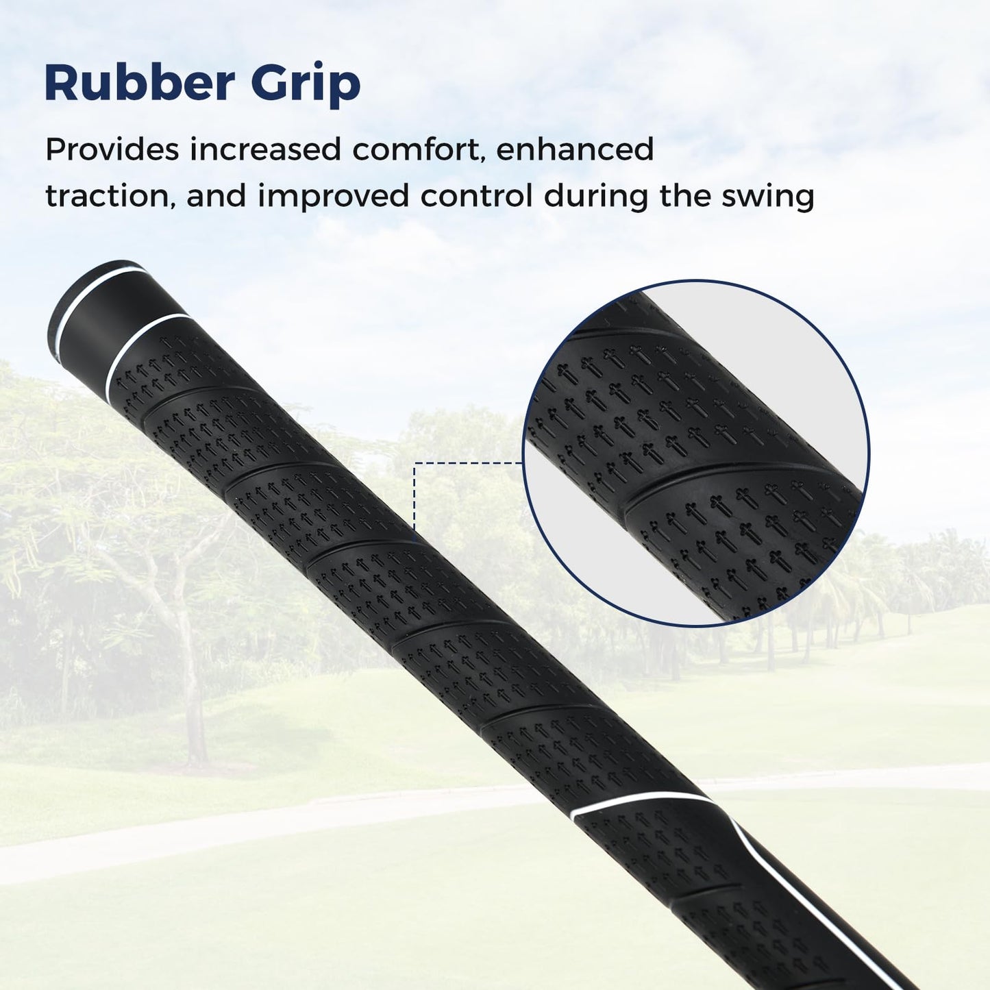 Tangkula Driver de golf pour hommes débutants, club de golf driver 460CC droitier, driver de golf en alliage d'aluminium 10,5° avec manche en graphite et couvre-tête