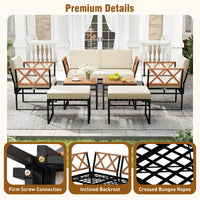 Tangkula 7 Piece Outdoor Furniture Set