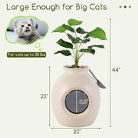 Tangkula Hidden Litter Box Plant, Cat Litter Box Enclosure Furniture with Odor Removal System