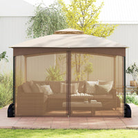 Tangkula 10x12 FT Outdoor Gazebo with Netting