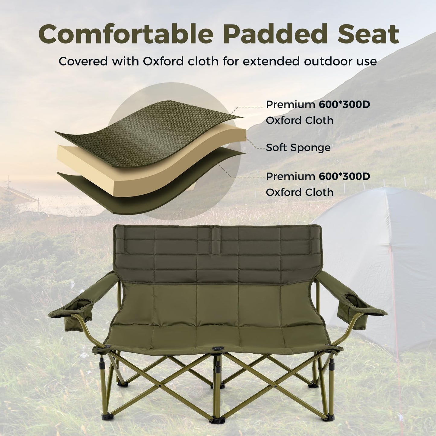 Tangkula Oversized Camping Chair