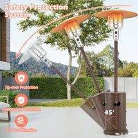 Tangkula 50,000 BTU Propane Outdoor Heater, Patio Heater with Strengthened Stainless Steel Burner