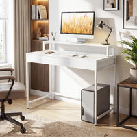 Computer Desk with Dual-use Drawer & Keyboard Tray