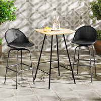 Tabourets de bar pivotants en rotin Tangkula Chaises de comptoir de terrasse