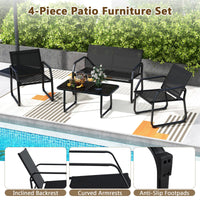 Tangkula 4 Piece Patio Furniture Set
