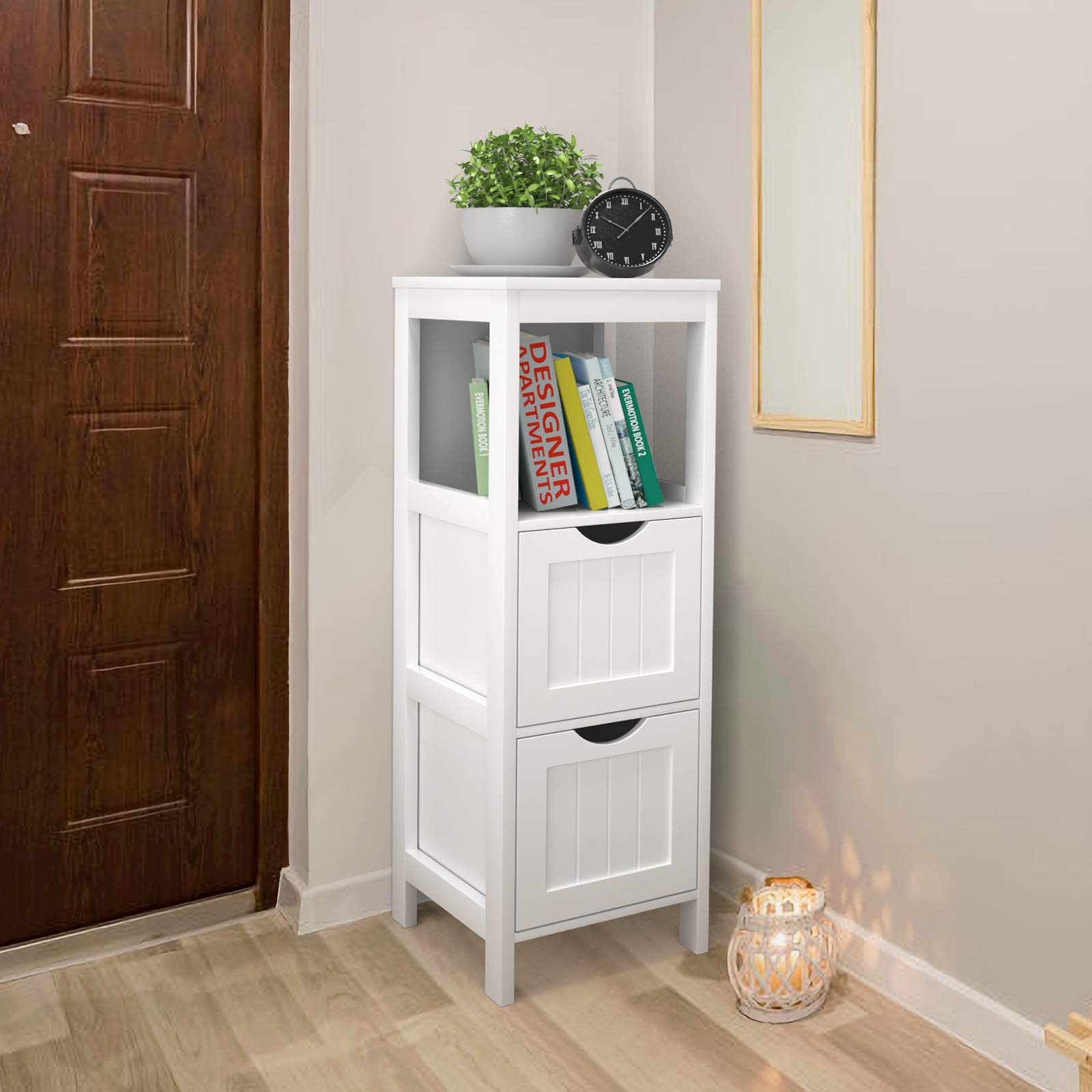 Wooden Storage Cabinet - Tangkula