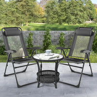 Tangkula Folding Patio Chairs Set