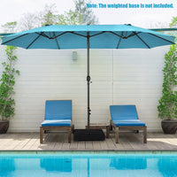 Tangkula Double-Sided Patio Umbrella for Poolside