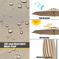 Tangkula 11ft Patio Cantilever Umbrella