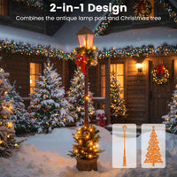 Tangkula 6.1 FT Christmas Lighted Street Lamp