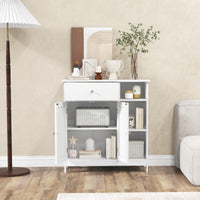 Tangkula Bathroom Storage Cabinet for Living Room Entryway