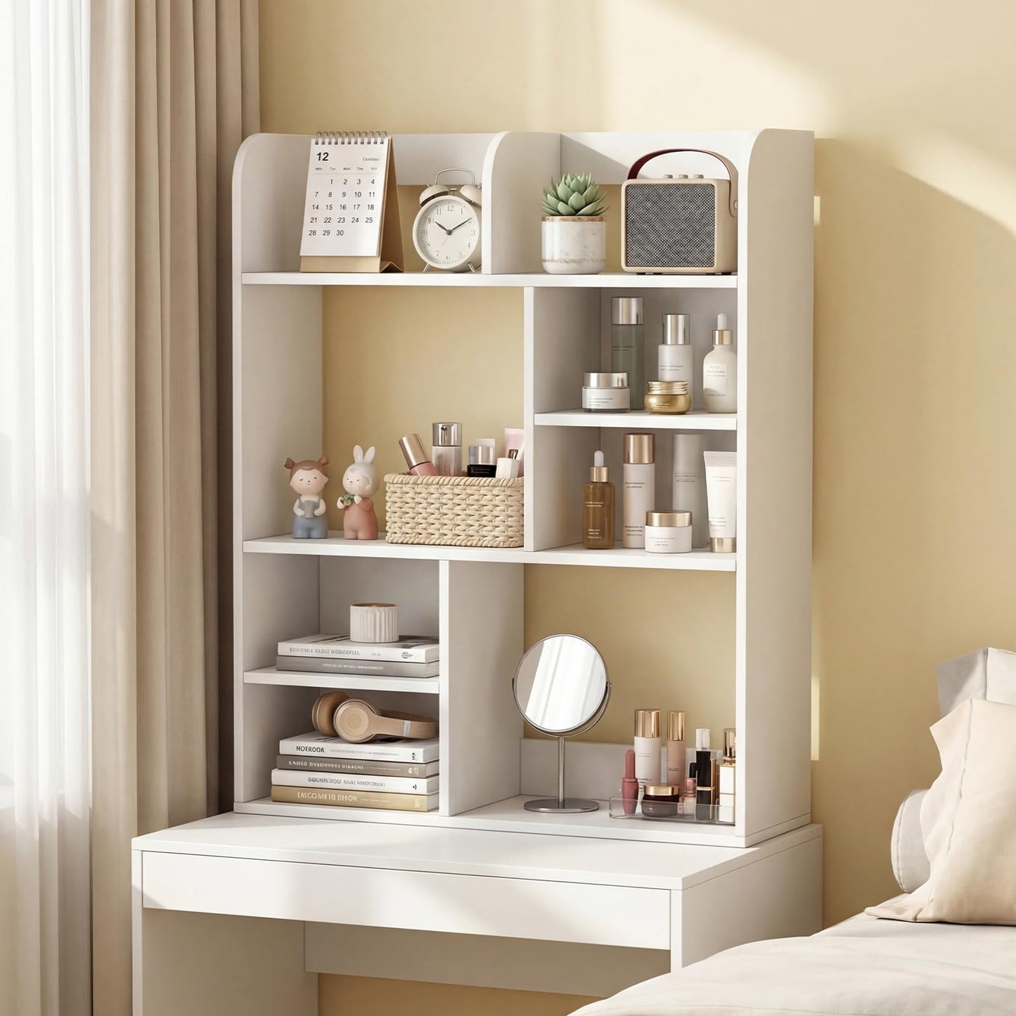 Tangkula Desktop Bookshelf, 5-Tier Desktop Display Rack