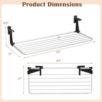 Tangkula Portable Clothes Drying Rack for Indoor & Outdoor Use