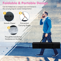 Tangkula 10 ft x 10 ft Outdoor Instant Pop-up Canopy, Folding Slanted Leg Canopy Tent