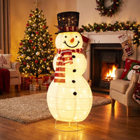 Tangkula 4.2 FT Outdoor Lighted Christmas Snowman