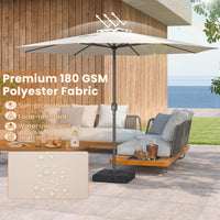 Tangkula Patio Umbrella for Garden Backyard Pool