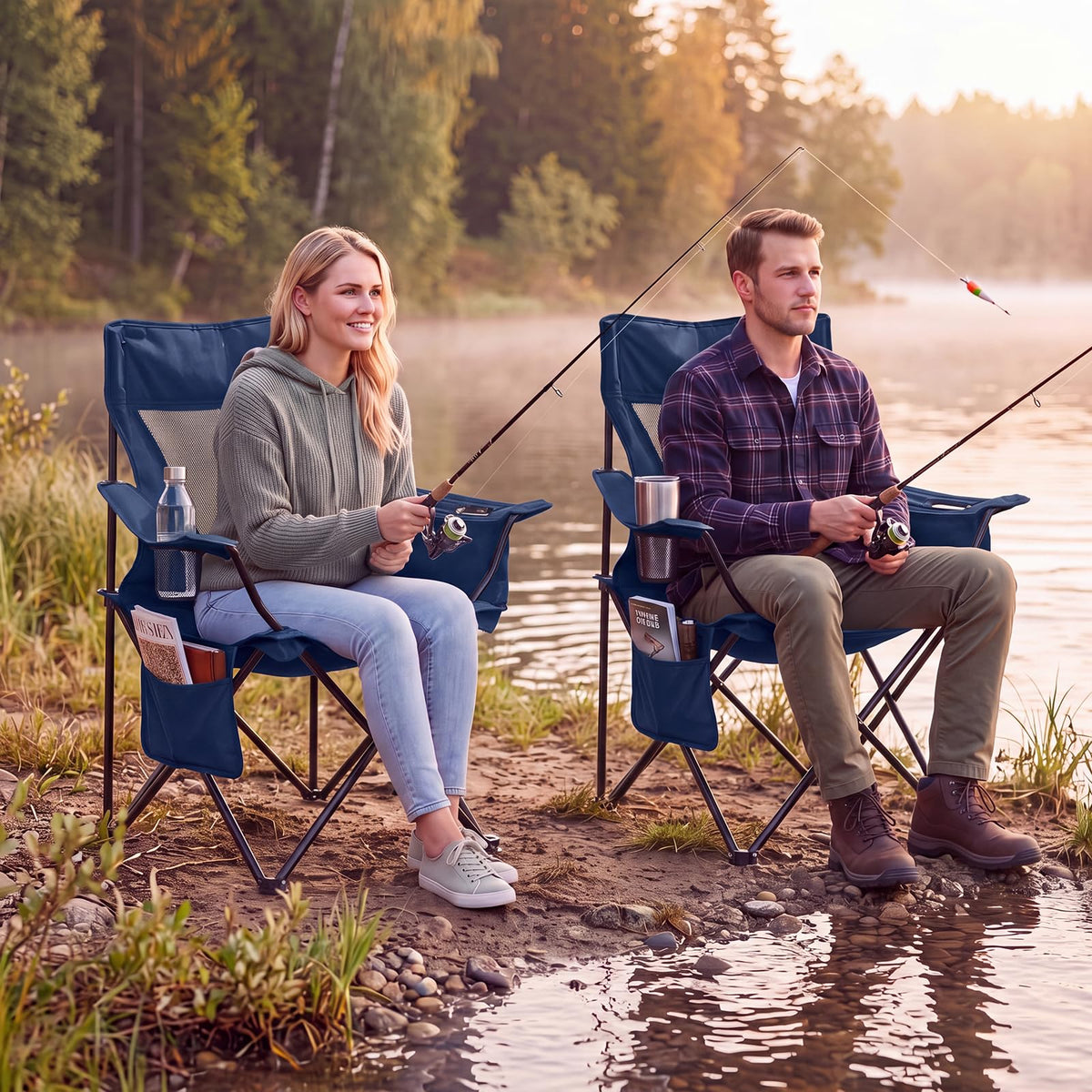 Tangkula Outdoor Camping Chair No Assembly & Quick Folding(1/2）