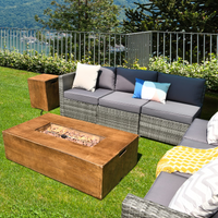 10 Pieces Patio Rattan Conversation Set, Patiojoy Outdoor Wicker Furniture Set