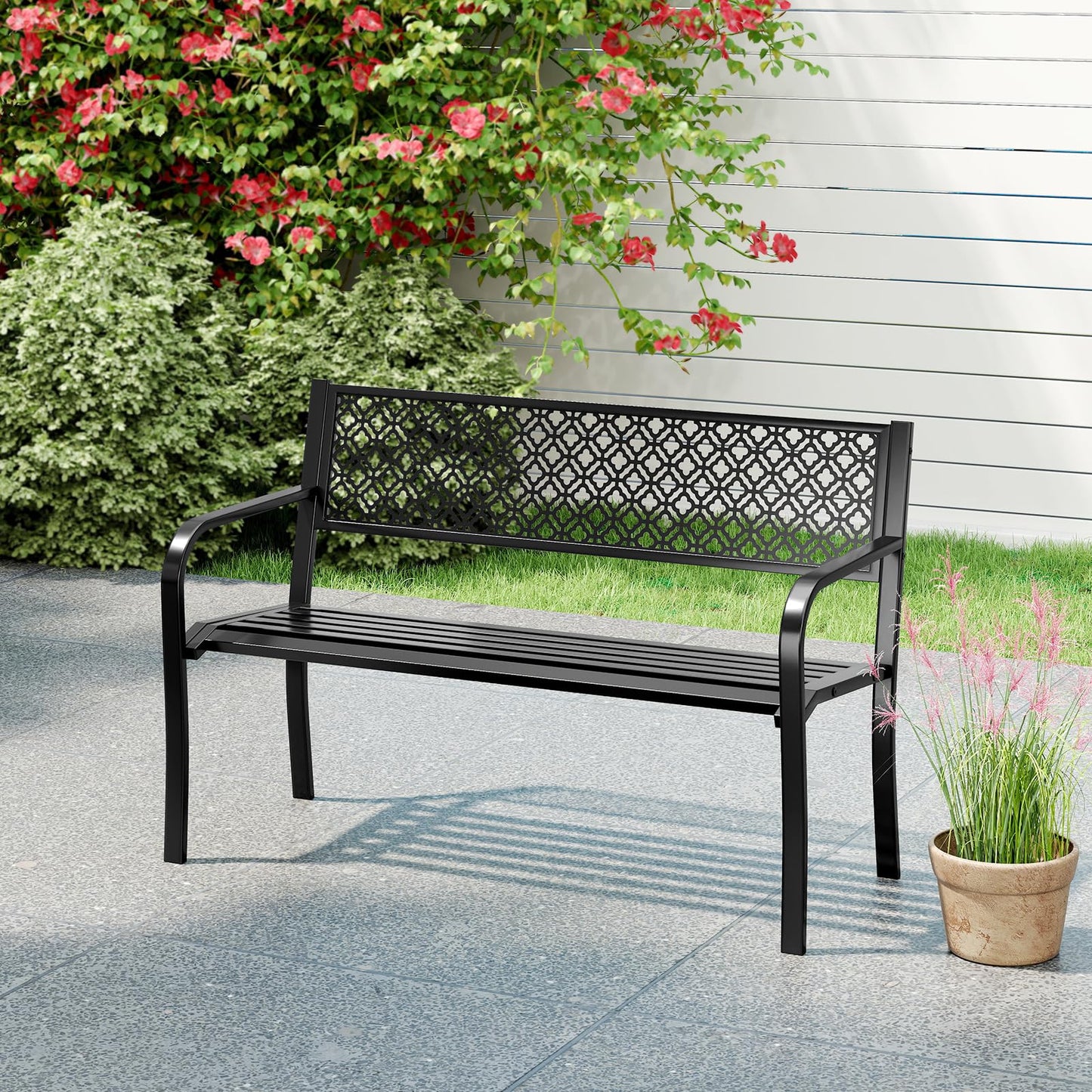Tangkula 50 Inches Outdoor Garden Bench