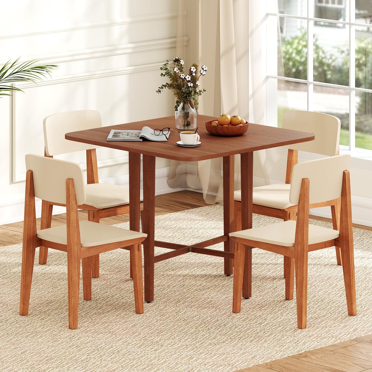 Tangkula 36" Foldable Square Dining Table