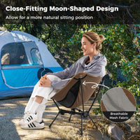 Tangkula Portable Camping Chair for Backpacking Hiking Beach Picnic Travel
