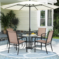 Tangkula Outdoor Dining Chairs Set