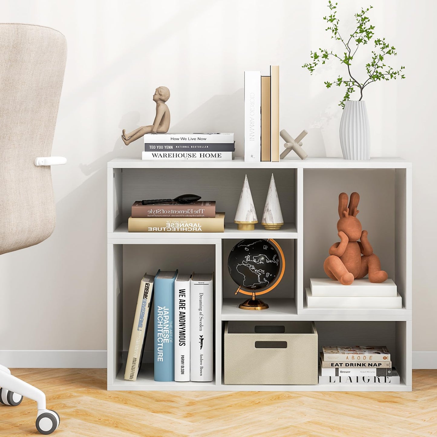 Tangkula 2 Pieces L Shaped TV Stand for Living Room