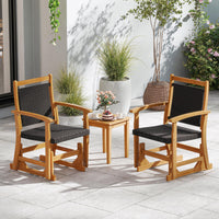 Tangkula Patio Rattan Glider Chair(1/2)