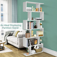 6-Tier Wooden Bookcase - Tangkula