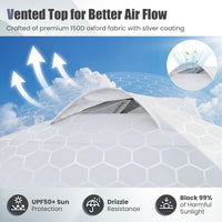 Tangkula 10x10 Ft Pop Up Canopy with Sidewall UPF50+ Commercial Canopy Tent