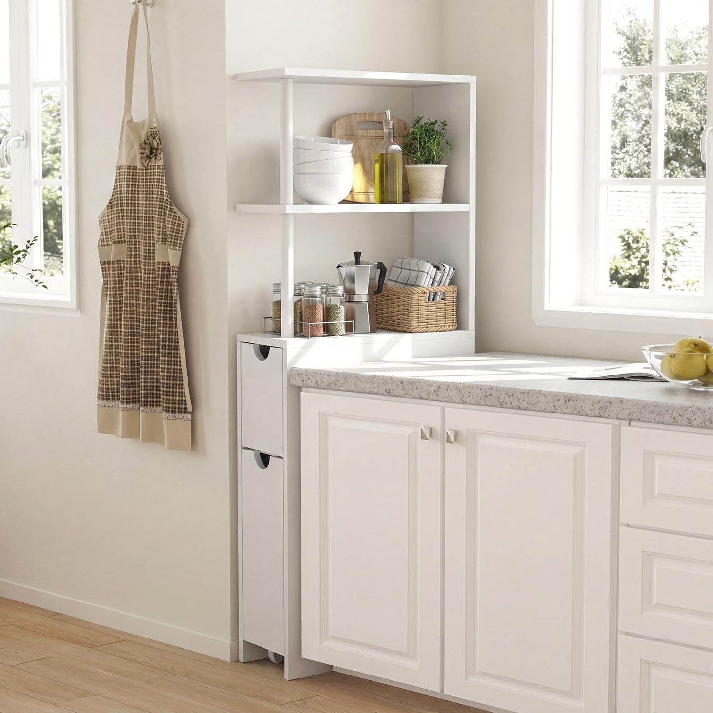 Tangkula Slim Bathroom Storage Cabinet