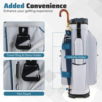Tangkula Lightweight Golf Club Bag with 11 Pockets