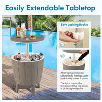 Tangkula 10 Gallon Cooler Bar Table