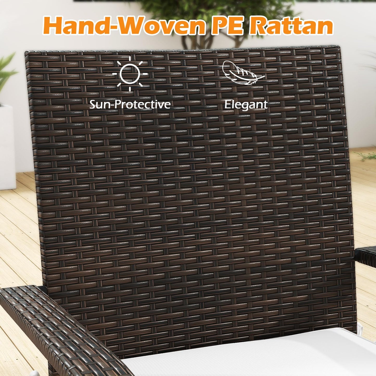 Tangkula 3 Piece Patio Furniture Set with Sturdy Metal Frame for Porch