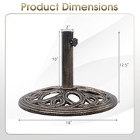 Tangkula 22 lbs Heavy Duty Umbrella Base