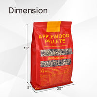 Tangkula 20 lb Granulés de fumage pommier 100% naturels