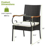 Tangkula 7-Piece Outdoor Dining Set All-Weather Patio Conversation Furniture Set