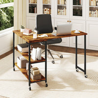 Tangkula Large 360° Free Rotating Sofa Side Table