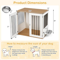 Tangkula 31.5” Dog Crate Furniture for Small Medium Dogs