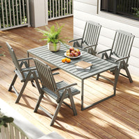Tangkula Foldable Patio Chair All-Weather HDPE Outdoor Dining Chair(1/2/4)