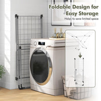 Tancar de séchage pliant Tangkula, séchoir à linge léger en aluminium avec ailes réglables