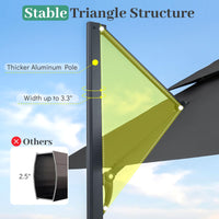 Tangkula 10 FT Patio Umbrella with Base Included
