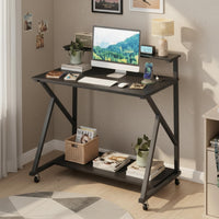 Bureau mobile portable pour ordinateur portable et écran 32" Tangkula