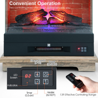 27 Inch Freestanding Fireplace - Tangkula