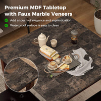 Tangkula 5-Piece Counter-Height Bar Table Set